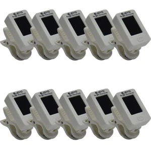 10Pcs JOYO JT-01 Clip-on Tuner Free Rotation Bass Violin Ukulele Guitar White - Picture 1 of 6