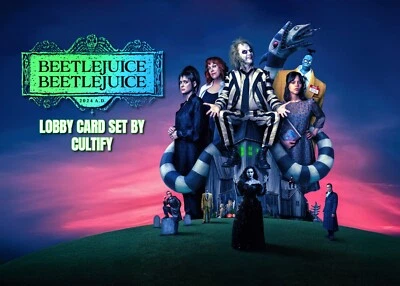 Beetlejuice Beetlejuice 2014 Lobby Card Set Of 12 5x7 - Image 1 of 4