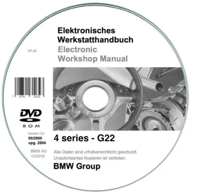 Bmw 420d coupé (G22) - model year 2021  manuale officina workshop manual - Immagine 1 di 4