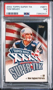 2002 Topps Super Tix #SBT1 Tom Brady PSA 7 Authentic SB Ticket Stub SBXXXVI - Picture 1 of 2