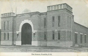 FRANKLIN NEW HAMPSHIRE THE ARMORY OLD POSTCARD VIEW - Picture 1 of 2