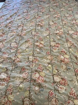 Edredón doble Ralph Lauren verde salvia CHARLOTTE floral rosas de cabaña Foto 1 de 4