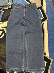 Vintage Rocawear Carpenter Jeans Denim Baggy Embroidered Hip Hop Y2K Size 36x33 - Picture 1 of 14