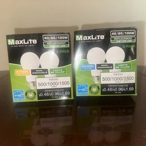 Maxlite 14A19/3WLED27 3-Way 2700K A19 4/8/14W LED Light Bulb (40/60/100W Equal) - Picture 1 of 2