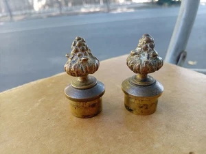 Rare Pair Antique French Gilded Bronze Candle Snuffer/Finial For Candelabras - Picture 1 of 6