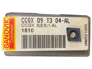 (1Pcs) Sandvik CCGX 09T304-AL Grade: 1810 Carbide Inserts - Picture 1 of 1