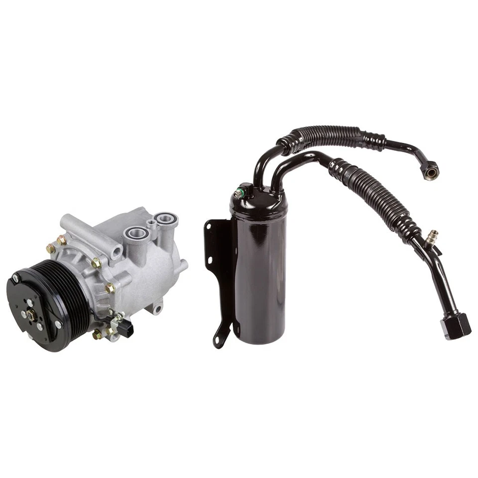 适用于福特 Super Duty E-350 Econoline Club Wagon 交流电压缩机 带空调干燥器间隙 — 第 1/3 张图片