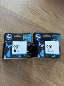 Neu Original HP 901 Farbe Tintenpatrone HP Officejet 4680 und Schwarz SET 2 GRATIS SH - Bild 1 von 1