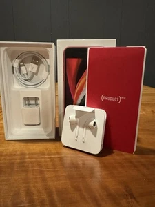 Apple iPhone SE Box + EarPods, USB-A to Lightning Cable & Power Adapter - Photo 1 sur 14