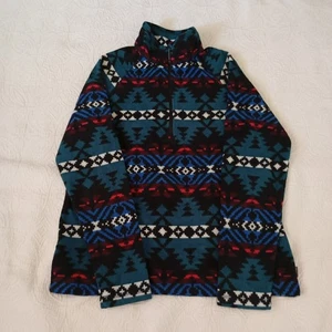 Eddie Bauer Womens M Southwest Pattern Fleece Pullover Warm & Soft  - Picture 1 of 8