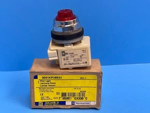 NEW Square D 9001KP38R31 30mm, 120V AC/DC, Red Pilot Light - Picture 1 of 13