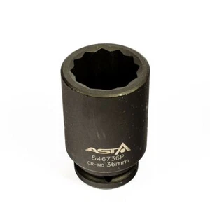 ASTA 36mm Deep Impact Socket 3/4" Drive Metric 12Point Chrome Molybdenum (Cr-Mo) - Picture 1 of 3