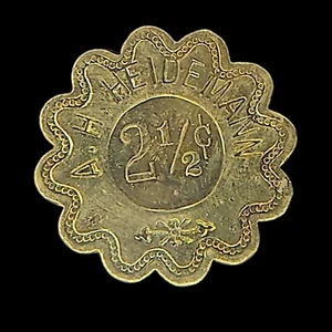 2½ ¢ A. H. Heidemann Maverick Trade Token/Coin - Picture 1 of 2