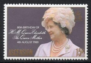 Ascension 1980 The 80th Anniversary of the Birth of The Queen Mother MNH - Picture 1 of 1
