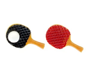 Orecchini ping pong minibling spina sport gioco palla ping pong racchetta - Foto 1 di 6