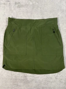 Athleta Womens 8 Skort Pull Up Pockets Stretch  Hiking Green Athletic - Picture 1 of 9