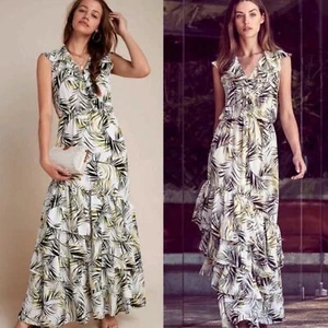 MISA Los Angeles Maxine Maxi Dress Palm Print Size SMALL NWT - Picture 1 of 14