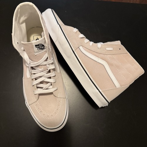 Sneakers unisex VANS Sk8 alte rosa rosa taglia 13M scamosciate tela casual