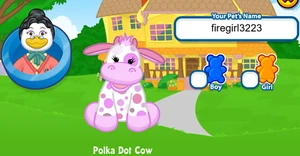 Webkinz Classic Polka Dot Cow *Virtual Code Only* - Picture 1 of 1