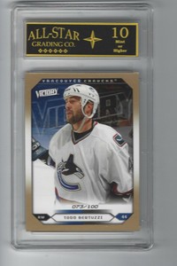 TODD BERTUZZI 2005-06 UPPER DECK SERIES 2 VICTORY GOLD #249 073/100 ASG 10