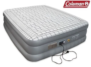 COLEMAN QUICKBED (WITH 240V PUMP) DOUBLE HEIGHT AIR INFLATABLE BED MATTRESS MAT - Picture 1 of 3