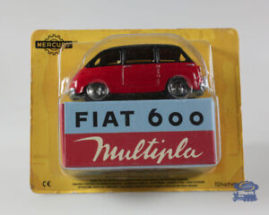 Fiat 600 Multipla, Reissue Mercury By Hachette, Car Miniature 1/48