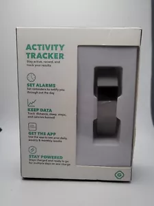 GEMS Activity Tracker Wrist Watch Alarm Steps Sleep Grey for Android & iPhone - Picture 1 of 5