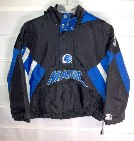 Vintage Orlando Magic Starter Parka Basketball Pullover Hooded Jacket Youth M EC Cover