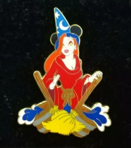 Disney Shopping JESSICA Rabbit Costume SORCERER Apprentice MICKEY LE300 Pin - Picture 1 of 2