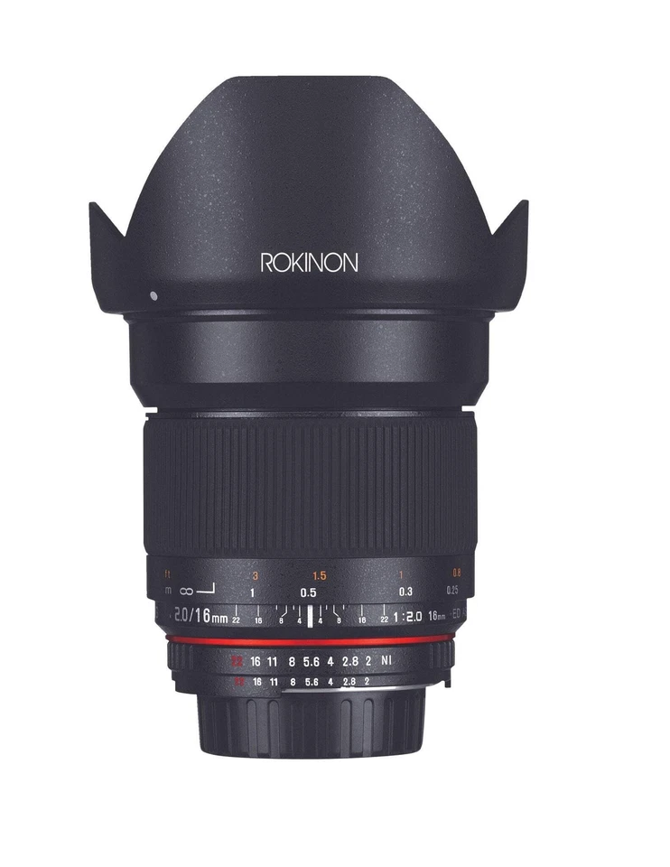 Rokinon 16mm F2.0 High Speed Wide Angle - Image 1 of 4