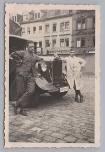 Lastwagen Kennzeichen IVB Baden LKW Zigarren Neuser - Altes Foto 1930er - Picture 1 of 2
