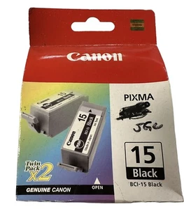 Set ~ Canon Pixma 15 schwarz BCI-15 Tinte Doppelpack (9 Stck. Posten) abgelaufen T7 - Bild 1 von 6
