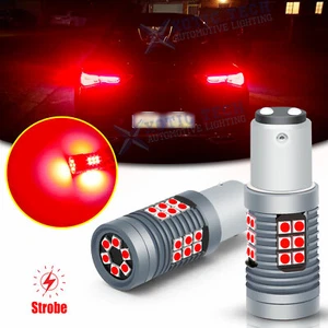 Strobe Flash 1157 7528 2357 2057 LED Brake Stop Tail Light Bulbs For Hyundai KIA - Picture 1 of 12
