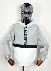 The Quiet Life Windbreaker Jacket Jacke City Limits Grey White in S Streetwear - Bild 1 von 2