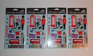 Lot of 4 STICKOPOTAMUS Stickers - LONDON - Picture 1 of 3