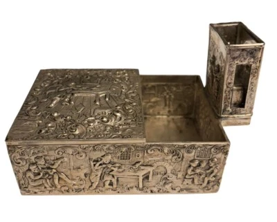 Caja de cigarrillos BARBOUR SP aldeanos bailarines folclóricos recuperación sello 3275 raro Foto 1 de 4