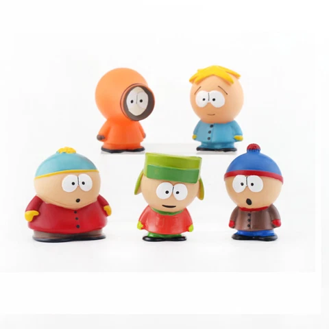 5 Pcs Set South Park Characters Kenny Stan Eric Action Figures Doll Toys Gift Cover