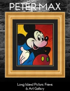Peter Max signierte & nummerierte Serigrafie Mickey Mouse Disney Suite individuell gerahmt #3 - Bild 1 von 6