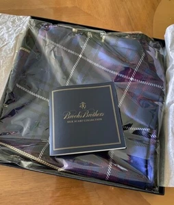 BROOKS BROTHERS SCARF COLLECTION SILK MADE IN ITALY SCARF BRAND NEW $238 - Picture 1 of 8