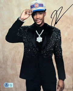 Ron Holland Signed Autographed 8x10 Draft Photo Detroit Pistons Beckett BAS COA - Picture 1 of 1