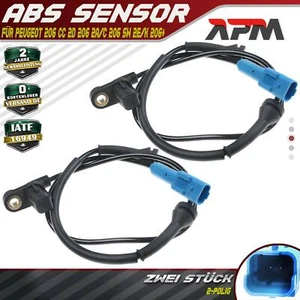 2X Sensore ABS Anteriore Per Peugeot 206 CC 2D 206 2A/C 206 SW 2E/K 206+ 2L 2M - Bild 1 von 8