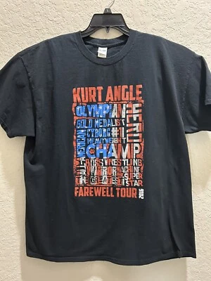 Camiseta Kurt Angle Farewell Tour Impact Wrestling Negra 2016 — X-Large Foto 1 de 4