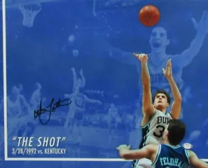 Christian Laettner Duke signed/signiert The Shot 16x20 Foto PSA/DNA 167271 - Bild 1 von 3