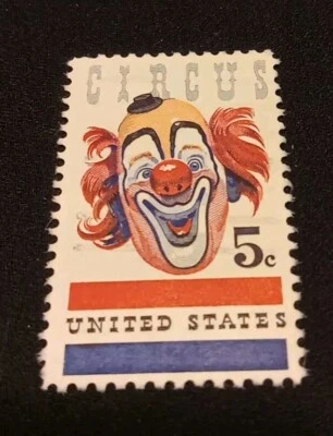 1966 US Circus 5c Stamp Sc#1309  - Image 1 of 3