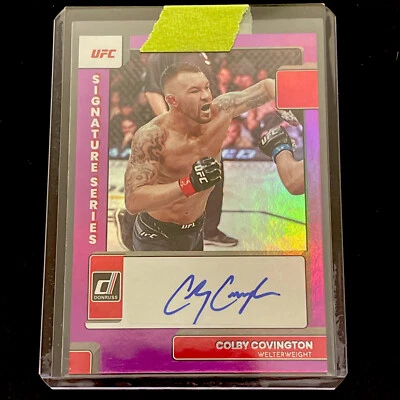 UFC Colby Covington Rainbow Auto #SG-CCV PANINI 2023 - Image 1 of 2