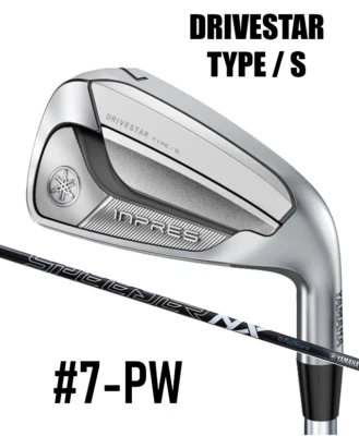 MENS YAMAHA INPRES DRIVE STAR TYPE-S #7-PW IRON SET STIFF-REGULAR FLEX GRAPHITE - Image 1 of 4