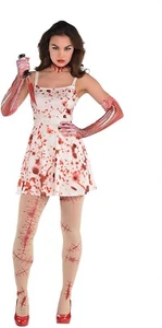 Bloody Dress Adults Medium/Large Blood Splatter Halloween Fancy Dress Costume - Picture 1 of 1