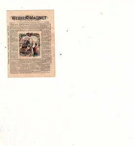 1890er Wochenmagnet Sonntagsschulzeitung David Cook Verlag (rot - Bild 1 von 3