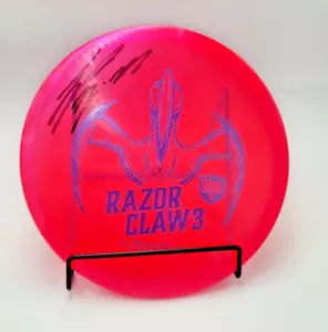 Eagle McMahon Autographed Signed Discmania Tactic Meta Razor Claw 3 Rare Pink - Picture 1 of 17