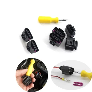 6X Ignition Coil Connector Repair Kit Harness Wiring for Audi VW SKODA 4B0973724 - Picture 1 of 6